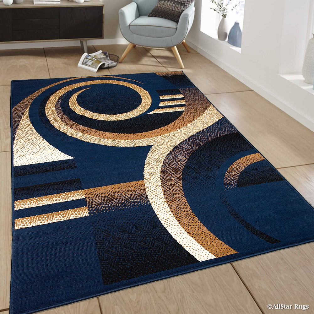 Allstar Blue Area Rug. Contemporary. Abstract. Traditional. Geometric