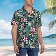 thumbnail image 5 of Goofa Rose Flowers Hawaiian Shirt for Men, Unisex Summer Beach Casual Short Sleeve Button Down Shirts,Aloha Tropical Floral print shirt-Large, 5 of 9