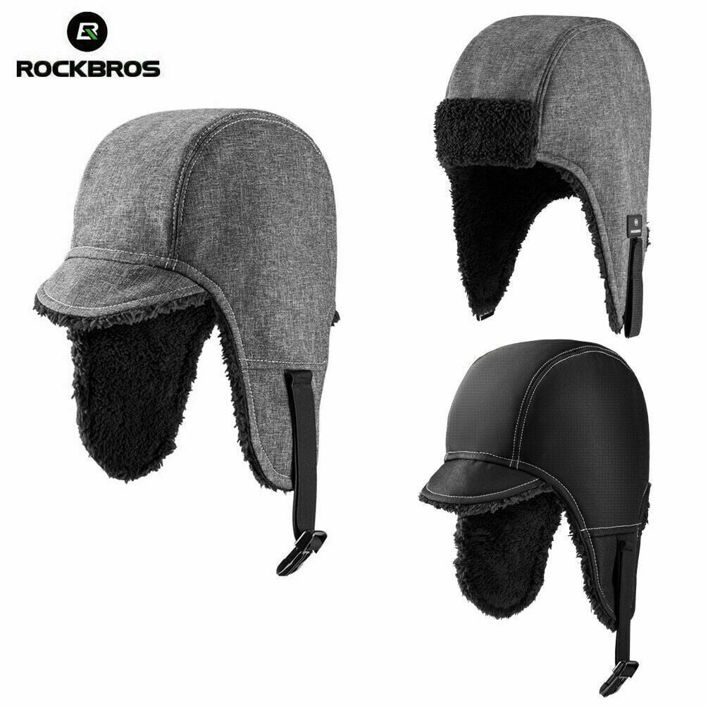 Winter Caps Thermal Fleece Hats Windproof Warm Earflaps Outdoor