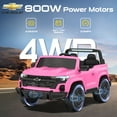 thumbnail image 3 of East doll 24 Volt Power Ride on Toys Car for Big Kids, Licensed Chevrolet 2 Seater Ride-on UTV Cars, 24V Ride ons, 800W Motor, Remote Control, 2-5MPH, Electric Car, Pink, 3 of 7