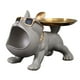 thumbnail image 3 of Figura de perro Bandeja de almacenamiento de perro Estatua Cuenco Llavero Dulces Joyería Escultura para Marrón, 3 of 9