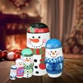 thumbnail image 4 of Wooden Russian 5 Layer Nesting Doll 5 Layer Christmas Snowman Nesting Doll Artificially Manufactured Crafts Home Decoration, 4 of 6