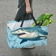 thumbnail image 7 of Shark Large Capacity Reusable Foldable Oxford Cloth Toy Basket - Beach Bag, Shopping Bags, Laundry Basket, 7 of 7
