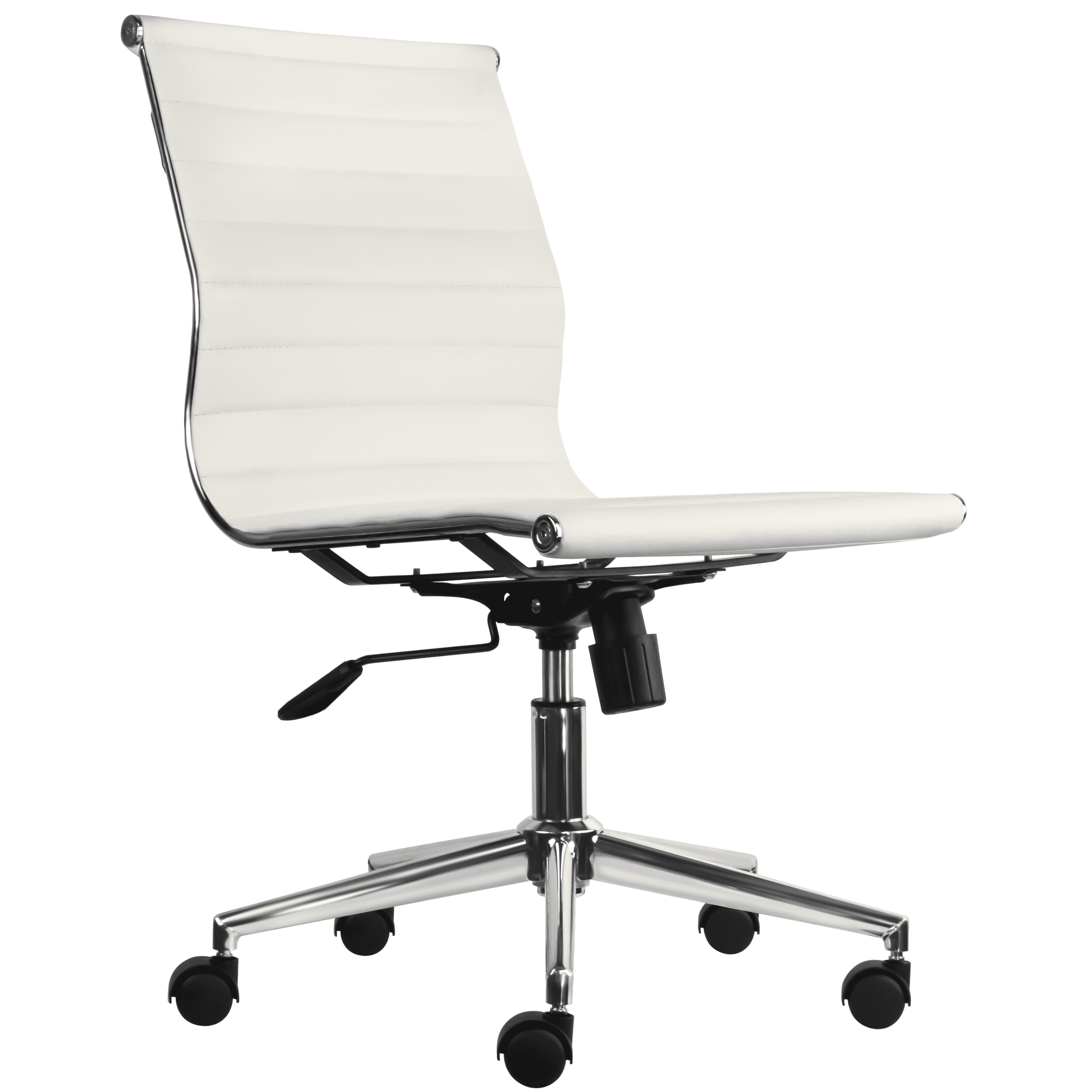 Homelala White Mid Century Modern Contemporary Executive Office Chair