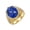 Gold Blue, variant on Hollow Out Spider Web Rings for Men Wide Band 24mm Stainless Steel Gothic Punk Biker Unique Personalized Gift Jewelry Gold 9
