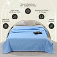 thumbnail image 7 of OAVQHLG3B Cooling Blanket for Hot Sleepers 39"x59", Lightweight Cool Touch Breathable Summer Blanket for Night Sweats, All-Season Cold Blankets, 7 of 7