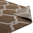 thumbnail image 5 of Modway Beltara Chain Link Transitional Trellis 5x8 Area Rug in Dark Tan and Beige, 5 of 7