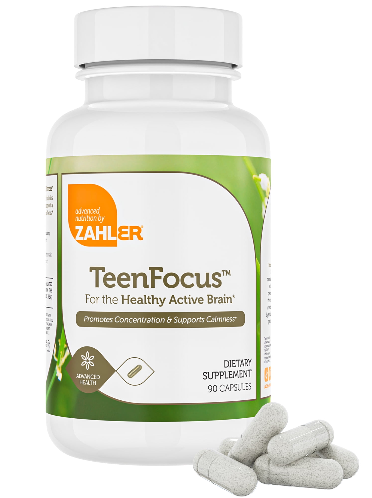 Zahler TeenFocus, Improved Focus and Concentration, 90 Capsules