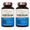 thumbnail image 1 of Live Conscious Beyond Collagen Cápsulas de colágeno múltiple - Tipos I, II, III, V y X | Mezcla hidrolizada con biotina y vitamina C para cabello, piel y uñas 90 cápsulas (paquete de 2), 1 of 5