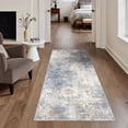 thumbnail image 6 of DEORAB 5x7 Area Rugs Low Pile Lightweight Machine Washable Non Slip Indoor for Living Room, Bedroom, Distressed Abstract Modern Blue, 6 of 6