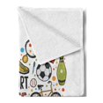 thumbnail image 2 of Sports Soft Flannel Fleece Throw Blanket, Heart with Sports Swimming Skating Muscle Lifestyle Healthy Living, Cozy Plush for Indoor and Outdoor Use, 60" x 80", Multicolor, by Ambesonne, 2 of 5