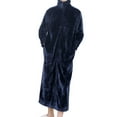 thumbnail image 5 of Abbraccia Sweatshirt Homewear Winter Loungewear Zipper Lounger Robe Men, 5 of 9