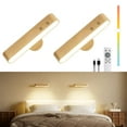 thumbnail image 1 of Apliques de pared PopoIron recargables de madera con LED y 15 colores RGB, 1 of 9
