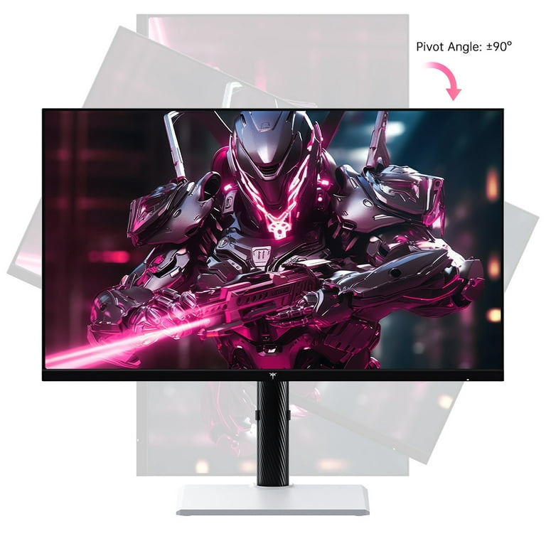 KTC Monitor 27-inch White Gaming Monitor WQHD (2560x1440) Fast IPS