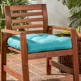 thumbnail image 3 of Greendale Home Fashions Tufted Outdoor 20'' x 20'' Seat Cushion, Teal, 3 of 9