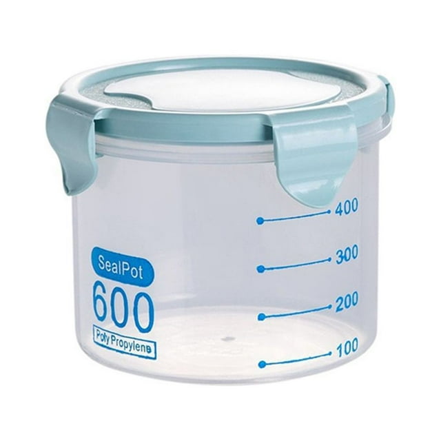 2pcs Food Container with Lids Transparent Plastic Refrigerator Organizer for Home Kitchen Cabinets Drawers