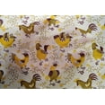 thumbnail image 5 of oneOone Cotton Silk Olive Green Fabric Rooster Cock Quilting Supplies Print Sewing Fabric By The Yard 42 Inch Wide-OG, 5 of 6