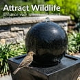 thumbnail image 6 of Sunnydaze Black Ball Solar Outdoor Water Fountain, 6 of 11