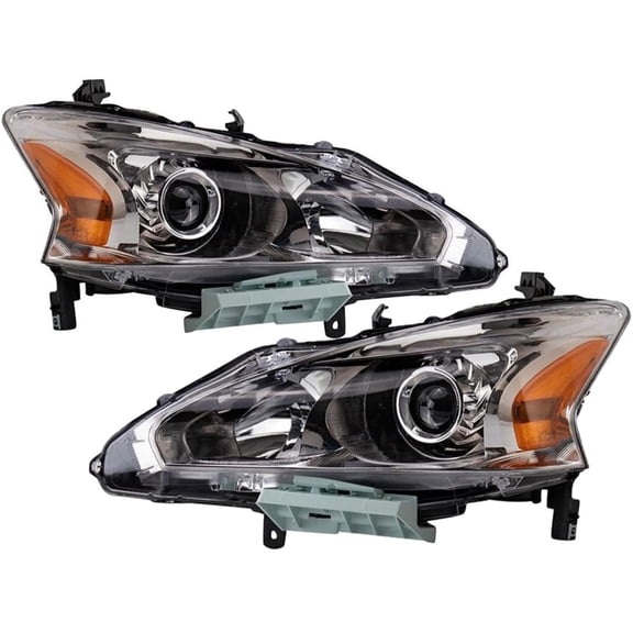 EPIC LIGHTING CAPA OE Style Halogen Headlights Chrome Bezel Assembly Replacement for NISSAN 13-15 ALTIMA 4D SEDAN [ NI2502208C NI2503208C 260603TA0A 260103TA0A ] Pair