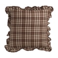 thumbnail image 2 of Checkered Throw Pillow Cover Ruffled Ruffle Edged Square Throw Pillow Cover Soft Plaid Fabric Couch Cushion Cover for Farmhouse Living Room Decor Vintage Classic Style for Bedroom, 2 of 6