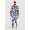 thumbnail image 3 of Women's Plus Size Side Ruched Patterned Zip Front Cropped Jacket, 3 of 5
