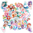 thumbnail image 1 of 35pcs Charming Mermaid Stickers Fantasy Children Stickers Ocean Stickers Kids Stickers Toy for Notebooks Suitcases, 1 of 5