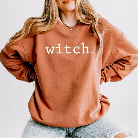Witch Typewriter - Women's Lightweight Garment Dyed Sweatshirt