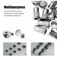 thumbnail image 5 of 100 Pieces M6 Flat Head Threaded Rivet Nut, Stainless Steel Thread Rivet Nuts, Assortment Threaded Inserts for Mental Plastic (15mm), 5 of 5