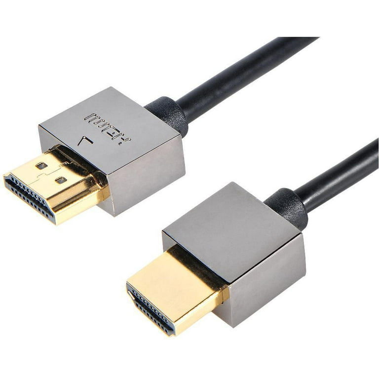 AV STAR High Speed 4K HDMI Lead with Ethernet, Male to Male, Slim Cable 4m  Black 