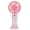 Light Pink, variant on Tibvox Handheld Fan USB Rechargeable Mini Face Steamer Fan for Travel and Outdoor Use