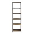 thumbnail image 2 of 70" Industrial Media Tower Bookshelf - Reclaimed Barnwood, 2 of 7