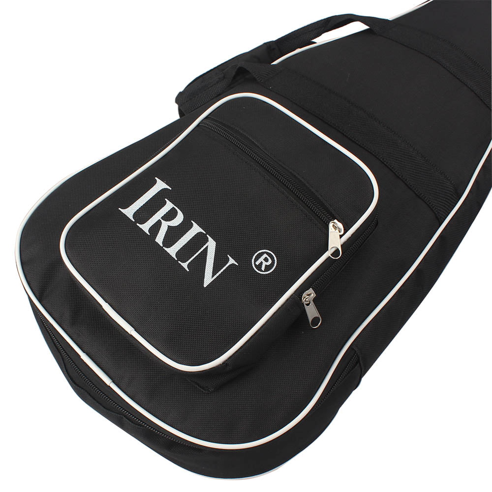 Leepesx Double Zippered Backpack for Mandolin Thicken Shoulder Gig Bag Case Frabic 28 11 Large Size 2 Pockets Durable Washable 