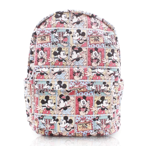 Mochila Finex Mickey Minnie de lona estilo cómic para portátil de 15 pulgadas