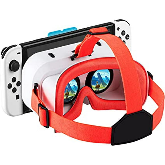 nipocaio VR Casque pour Nintendo Switch/Switch Modèle OLED, Casque de Réalité Virtuelle Compatible avec Nintendo Switch 3D VR (Réalité Virtuelle) Lunettes