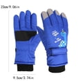 thumbnail image 3 of CPNG Ski Gloves for Kids Waterproof Snow Gloves Cycling Non-Slip Cotton Fleece Lined Gloves Cold Weather, Touchscreen Snowboard Glove, 3 of 7