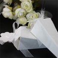 thumbnail image 4 of MesaSe 50x White Ice Cream Shape C^ones Candy Holder Box Favors Place Card With Ribbon For Wedding, 4 of 6