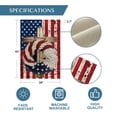 thumbnail image 7 of Sm:)e Patriotic Stars and Stripes Eagle Wreath 4th of July Momorial Day House Flag 28 x 40 Inch Double Sided, 7 of 7