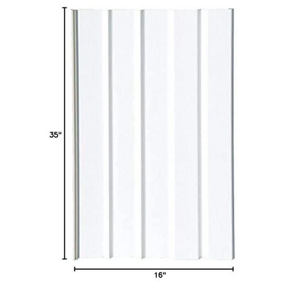Mobile Home Skirting Vinyl Underpinning Panel White 16" W x 35" L (Pack of 10)