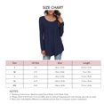 thumbnail image 1 of Top De Mujer, Blusa De Manga Larga Con Volantes De Color Puro De Poliéster Elástico Para Mujer, Cuello Redondo Para El Trabajo ANGGREK No, 1 of 5