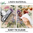 thumbnail image 5 of Spring Summer Floral Flower Kitchen Rugs Set of 2, Just Bloom Gather Blue Pink Peony Rose Mason Jar Kitchen Mats Decor, Plaid Farmhouse Floor Door Mat Home Decorations -17x30 and 17x47 Inch, 5 of 6