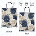 thumbnail image 2 of Wobogo Luxurious Floral Travel Laundry Bag Dirty Clothes Organizer Top Handle Strap Design Suitable for Beach Camping Dormitory Bathrooms, 2 of 7