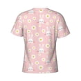 thumbnail image 6 of Vsdgher Rabbit Sunflower Print Men's Dry Fit Mesh Athletic Shirts Moisture Wicking Tennis T-Shirt Tops, 6 of 9