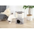 thumbnail image 3 of Vibrant Life 2-Level Medium Cat Condo with Hammock, Gray, 20"H, 3 of 9