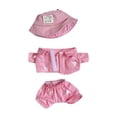 thumbnail image 4 of Ropa de muñeca de felpa de 15 cm, ropa de muñeca, traje de ocio para muñeca, accesorios de muñeca de felpa de moda con sombrero, adorable conjunto inf, 4 of 8
