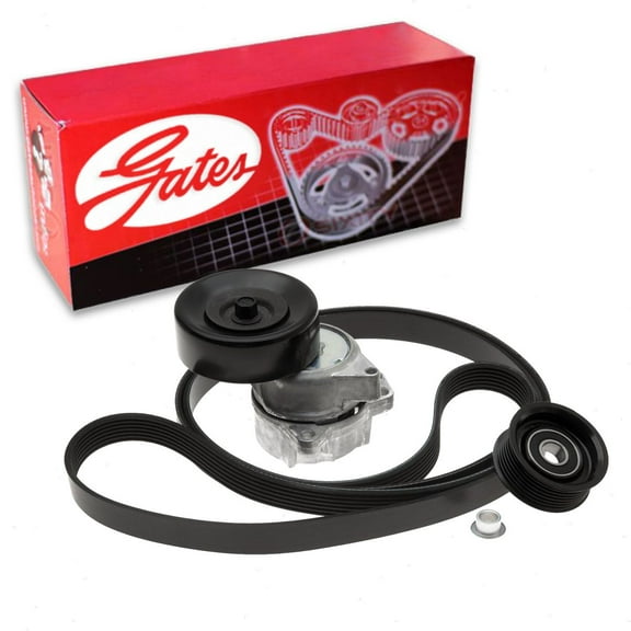 Gates Complete Serpentine Belt Drive Component Kit compatible with Nissan Pathfinder 5.6L V8 2008-2012