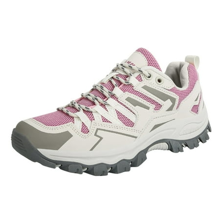 Siilsaa Casual Sneakers for Women Wide Fashion Sneaker Walking Lace-up Running Shoes Purple 6.5