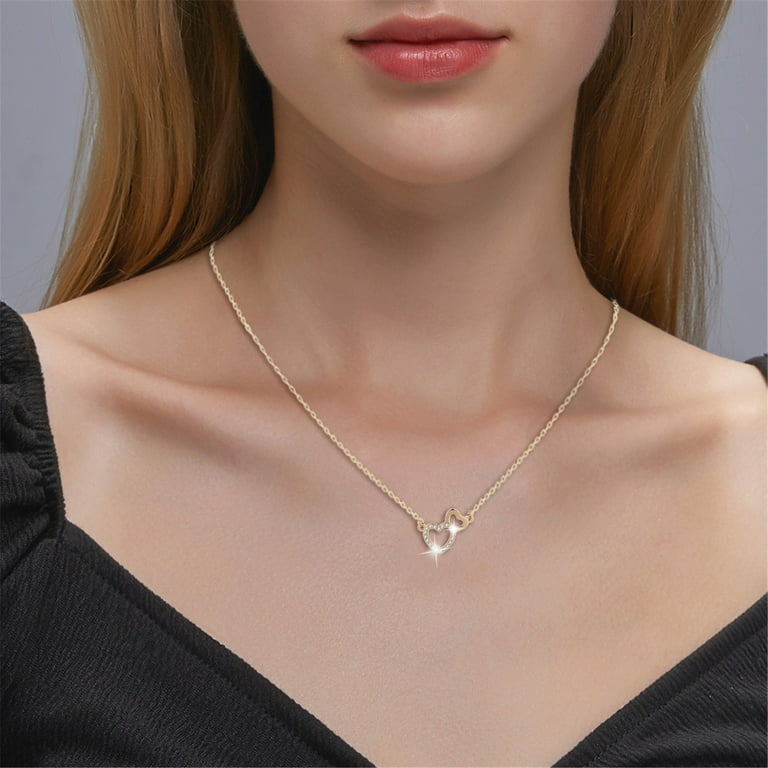 Necklace Chains for Jewelry Making Clavicle Heart Simple Design Chain Niches Pendant Love Hollow Necklace Necklaces & Pendants, Men's, Size: One size