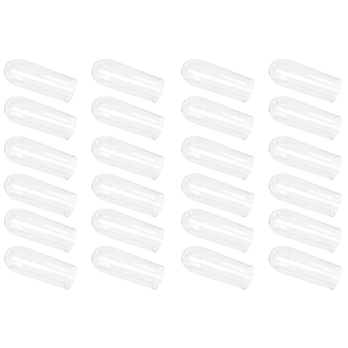 24 Stemless Plastic Champagne Flutes - 9 Oz Glasses Clear Unbreakable Toasting Disposable for Wedding Or