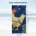 thumbnail image 3 of PHYHOO Beach Towel Pattern Sand-Free Microfiber Towel Absorbent Towel Ultra Soft Quick Dry Pool Towel Lightweight Towel for Outdoor Bathroom Swimming 30x60in, 3 of 8