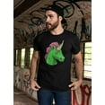 thumbnail image 2 of Green Zombie Unicorn Head  T-Shirt Men -Image by Shutterstock, Male Medium, 2 of 4